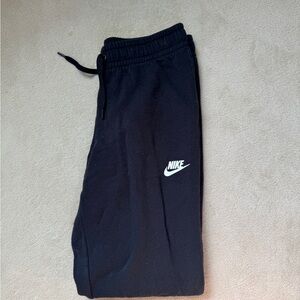 Nike Black Tapered Sweatpants with Drawstring
